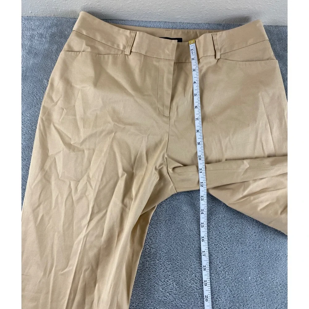 Anne Klein Womens Tan Stretch Dress Pants Khaki Bootcut Professional Trousers 10